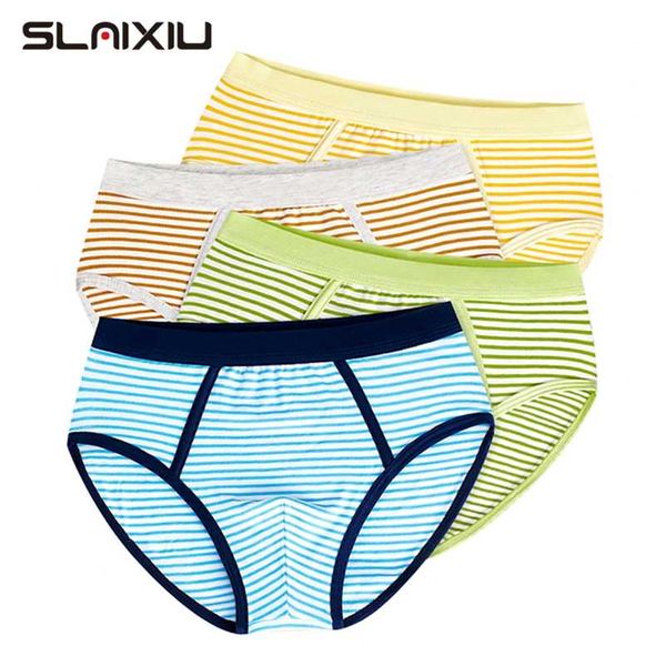 Weiche Bio-Baumwolle Kinderunterwäsche 4 Teile/los Teenager Boxer Baby Slips Shorts Höschen für 4-14 Jahre Kinder Höschen Jungen Unterwäsche 211122