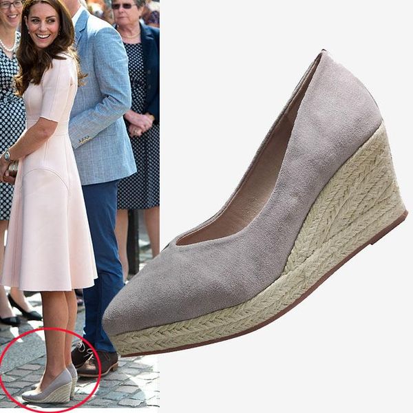 

dress shoes suede women wedge pointed toe pumps high heels platform lady party espadrilles singback princess same, Black