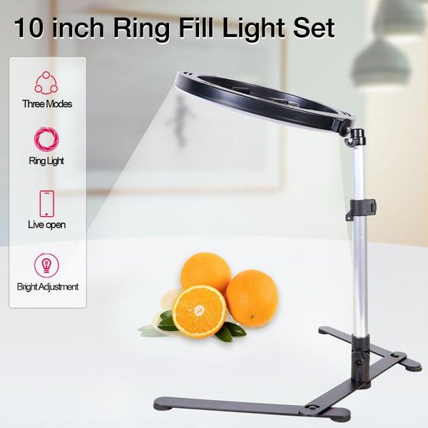 

inch pography phone studio led selfie fill ring light annular lamp with holder for makeup video live camera po flash heads