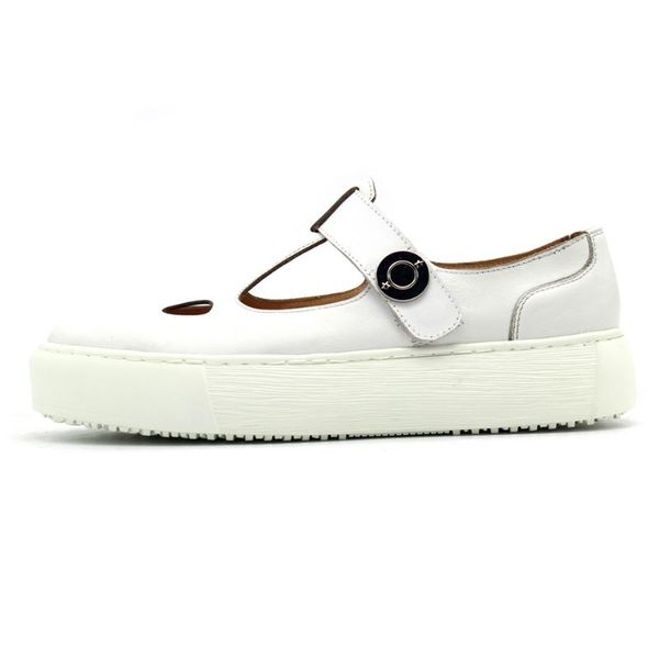 

sandals 2021 summer thicken platform men hollow out comfortable genuine leather plus size casual outdoor shoes, Black