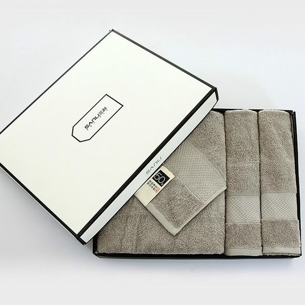 

towel cotton gift box 2 1 bath set combination 3 piece absorbent household christmas gifts b5t84
