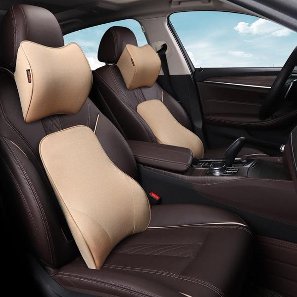

seat cushions car neck pillow adjustable head restraint 3d memory foam auto headrest cushion soft accessories