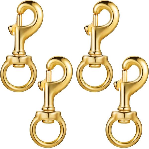 

hooks & rails flag clips for rope solid brass flagpole snap swivel clasp lobster halyard accessory ended key ring