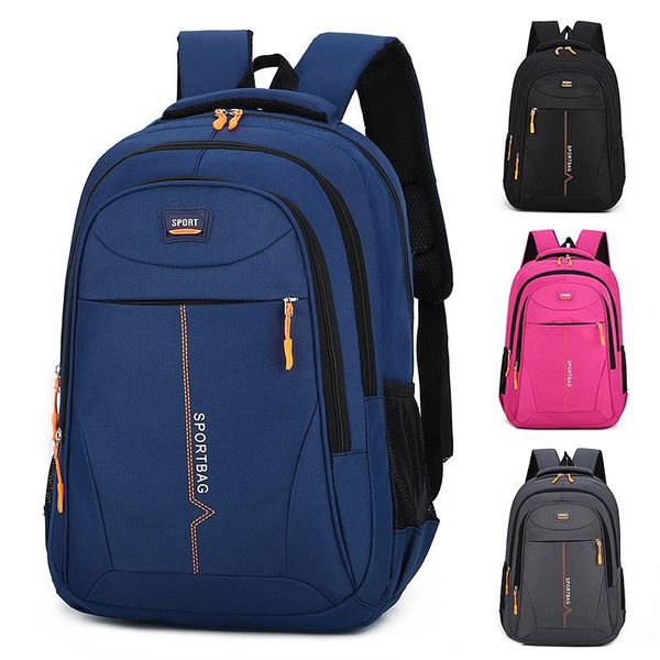 

backpack men's and women's fashion outdoor leisure school bag large capacity travel solid color student