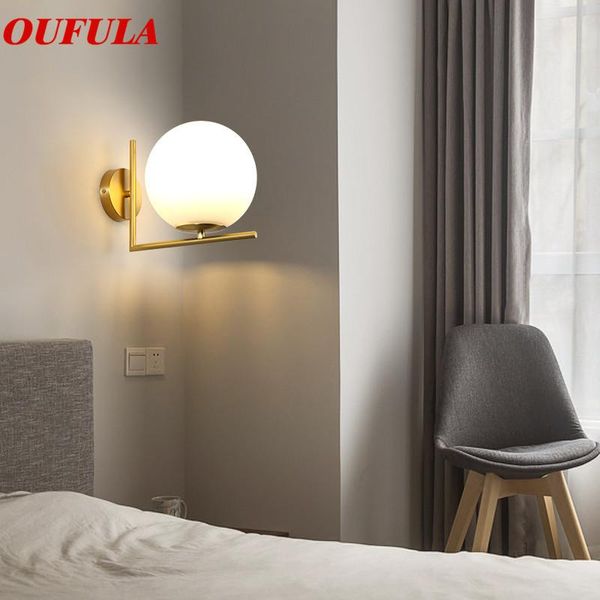 

indoor wall lamps fixture copper modern led sconce contemporary creative decorative for home foyer corridor bedroomÂ lamp