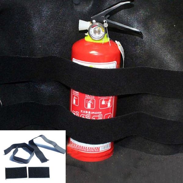 

interior decorations 2pcs car trunk store content bag rapid fire extinguisher holder safety strap kit