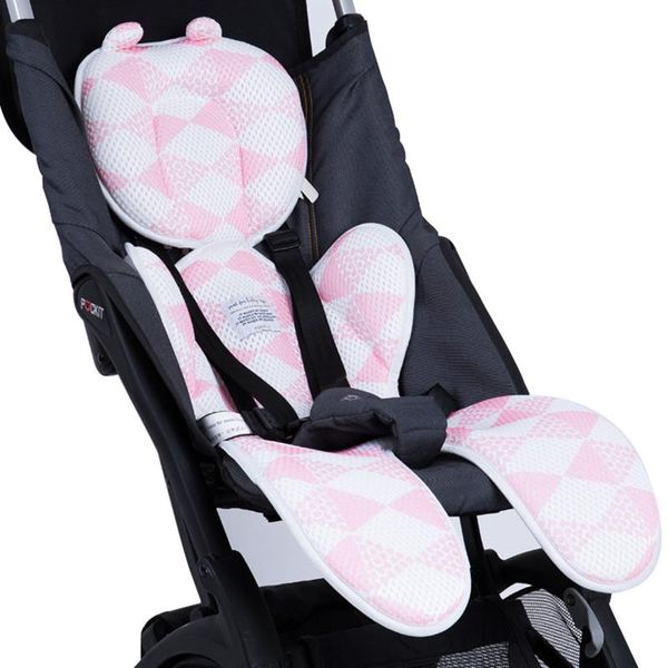 

summer mattress for stroller mat breathable pink grey universal baby carriage carseat high chair cushion parts & accessories