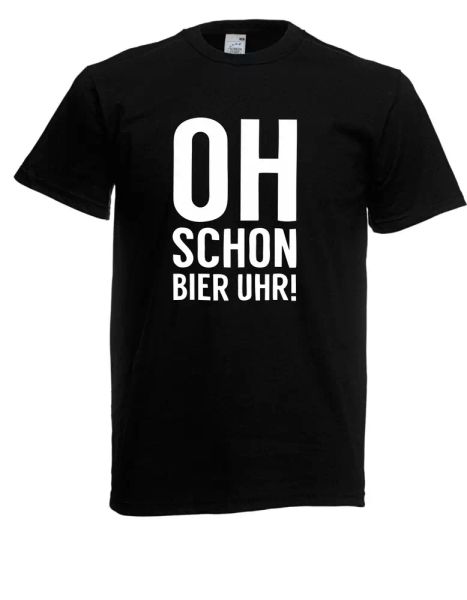 

mens t-shirt  oh already beer clock  size up to 5xl, White;black