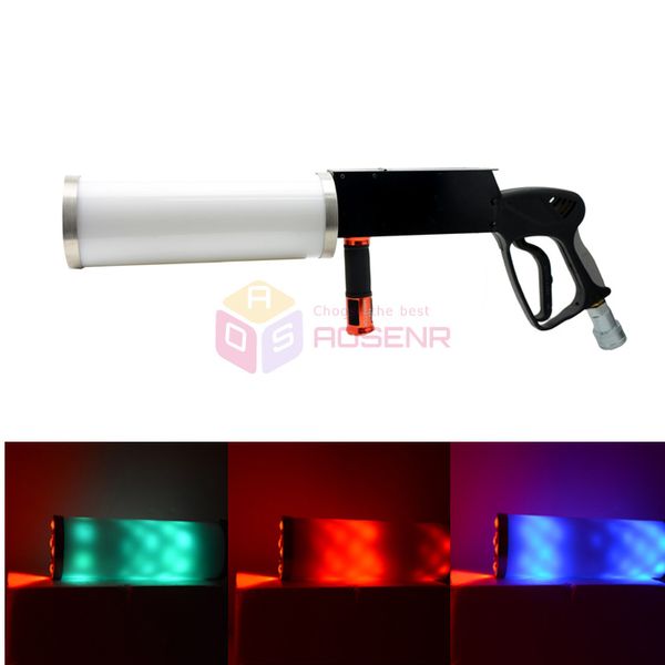 Handgehaltene LED-CO2-DJ-Pistole mit Batterie, CO2-Jet-Gaspistole, CO2-Pistole für Disco, Club, KTV, Pub, Party, KTV, Bühneneffekt
