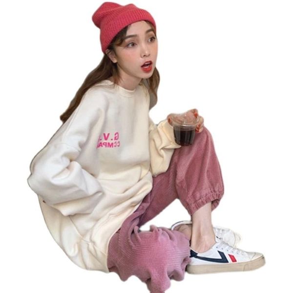 

women's hoodies & sweatshirts fish scale cloth early autumn loose fried street sweater printing, Black
