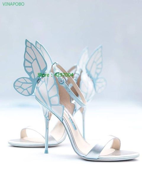 

dress shoes flower embroider gladiator sandals women butterfly angel wing mixed colors fashion high heels party wedding woman 2021, Black