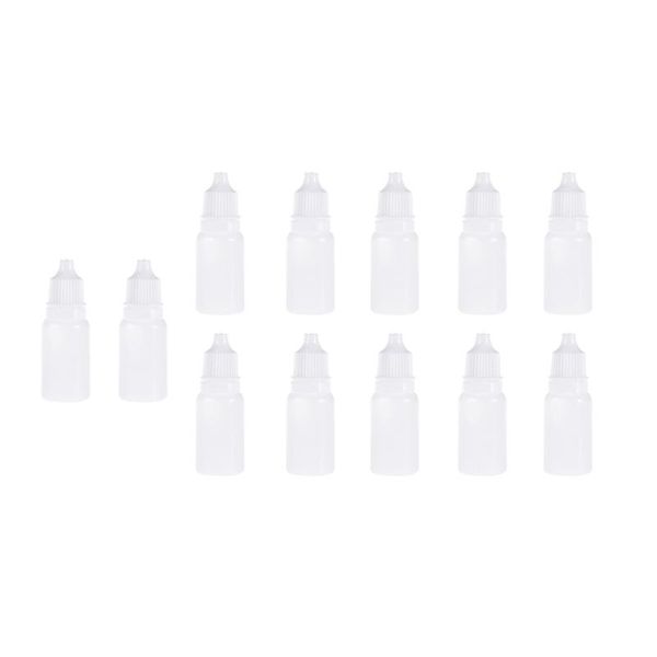 

storage bottles & jars 10pcs 10ml empty squeezable dropper eye liquid dropping