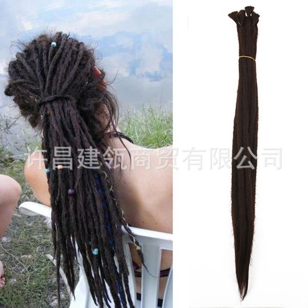 

50cm jamaica dreamlocks hip hop rock chemical fiber wig reggae dirty braid, Black