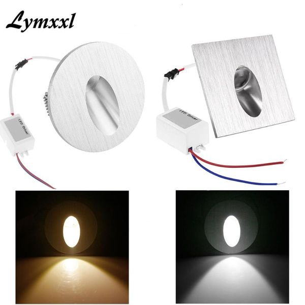 

wall lamps square / round led light lamp recessed stair fixture step lighting 12v or 110-240v 6colors+ driver ce