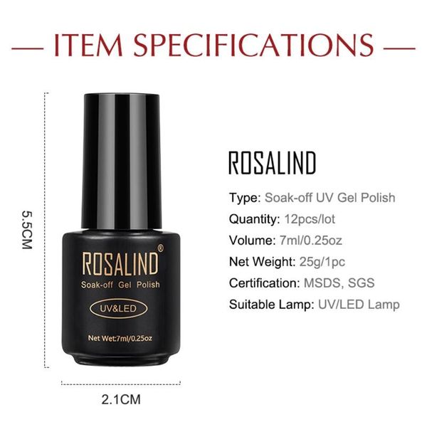 

nail polish soak off gel kit classic 6 colors 7ml all seasons nails art