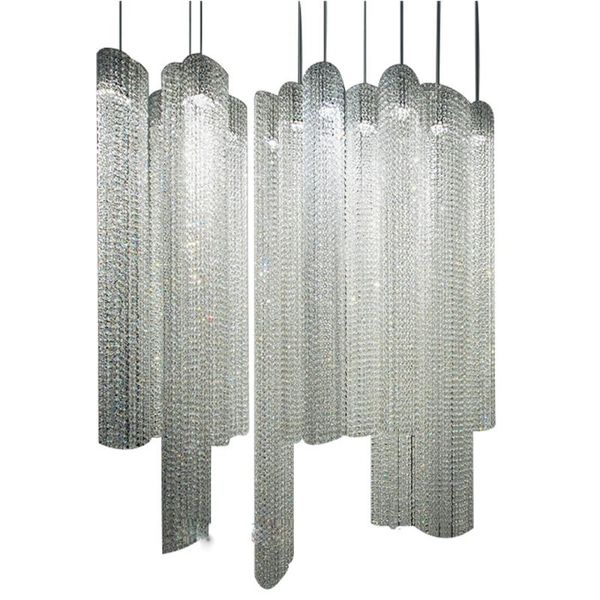 

chandeliers large el lobby crystal chandelier modern lighting ac110v 220v staircase light fixtures