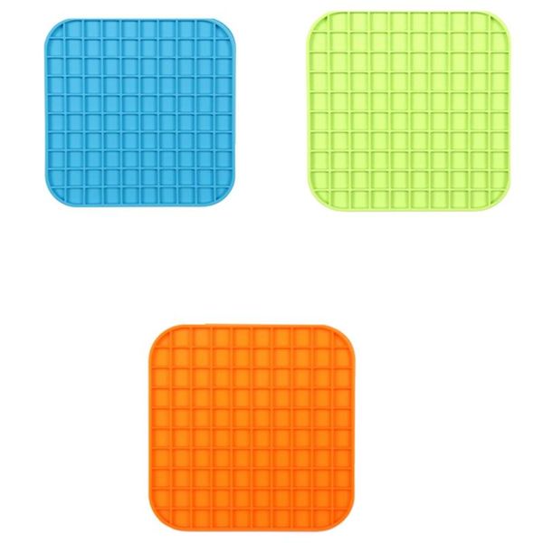 

practical mat for pet dog feeding bowl silicone lick pad treat dispensing dogs cats slow bowls kennels & pens