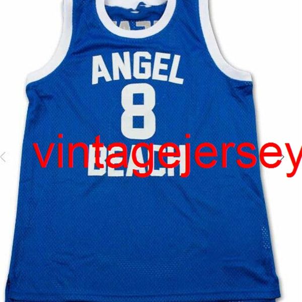 

custom stitch porky's angel beach meat basketball jersey xxs-6xl, Black