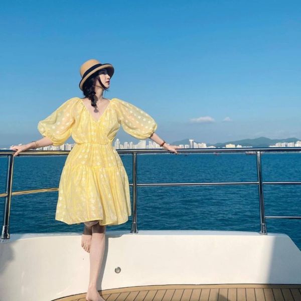 

casual dresses bandage design yellow dress summer holiday beach mini brand runway backless a-line clothes hbog, Black;gray