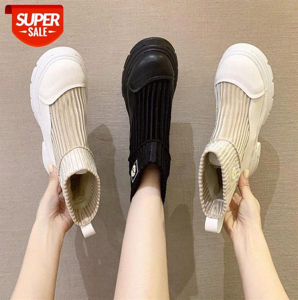 

martin boots women's shoes breathable small thick-soled short knitted daisy british style thin trend #6k3m