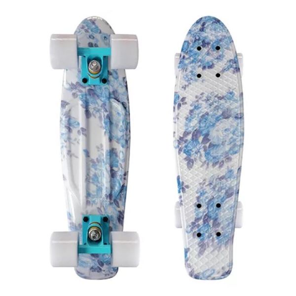 

22'' floral surf skate board mini cruiser penny complete ready to ride multicolor children toy scooter sport skateboard skateboard