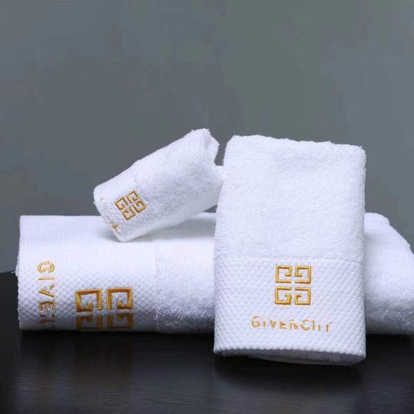 

luxuriy fashion womens bath towel square letter pattern absorbs water face towels