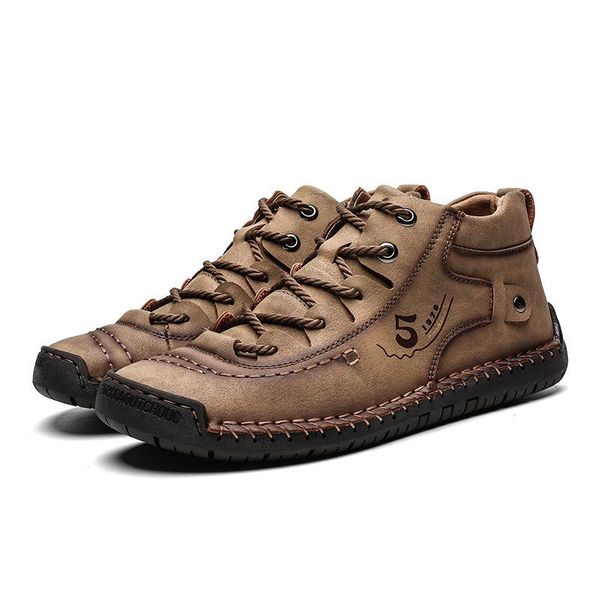 

boots 2021 sale men's shoes british wind wild outdoor leisure suture outer door casual genuine leather shoe clk-9926, Black
