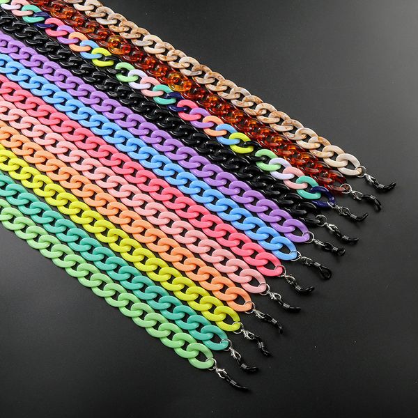 

kissme - women's sunglasses chain, colored acrylic chain accessories, bohemian style, south america, wholesale, Silver