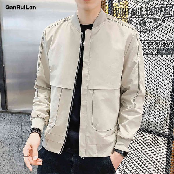 

autumn winter men's bomber jackets casual male pilot baseball jackets man outwear windbreaker jacket mens slim coats 210518, Black;brown