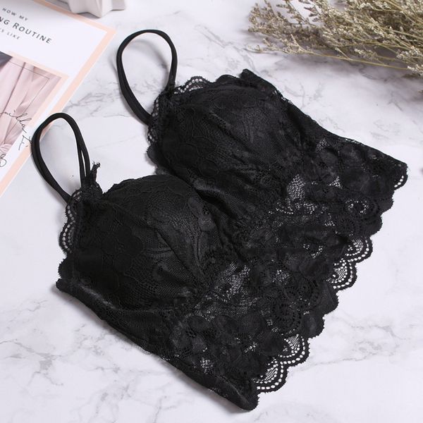 

women's tanks & camis women short crop fashion sleeveless lace floral hollow solid colors camisole tank casual girl tube1 jkdq, White