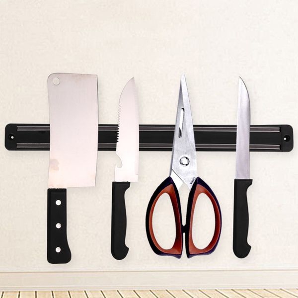 Suporte de faca magnética plástico de 13 polegadas acessórios de cozinha Ferramentas de ferramentas de suporte de parede de montagem em bloco de bloco JY0367
