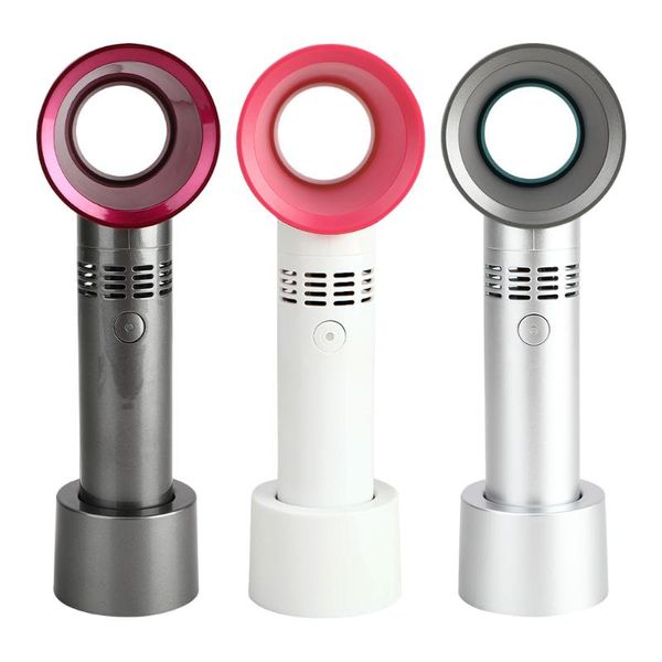 

electric fans ihoven portable bladeless fan handheld usb rechargeable mini cooler no leaf handy cooling air desktop