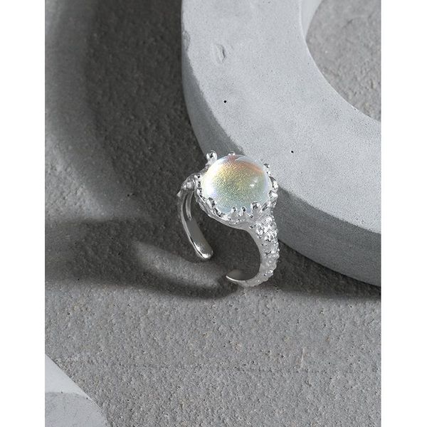 

cluster rings real 925 sterling silver wedding for women fine jewelry friends gifts, elegant round crystal ring woman accessories, Golden;silver