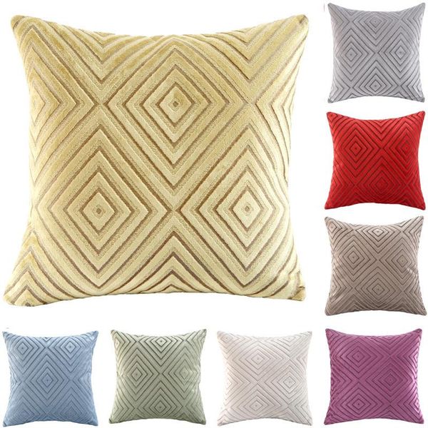 

cushion/decorative pillow double-sided geometric lattice pillowcase boho home decor cushion cover 45x45cm luxury for sofa pography props