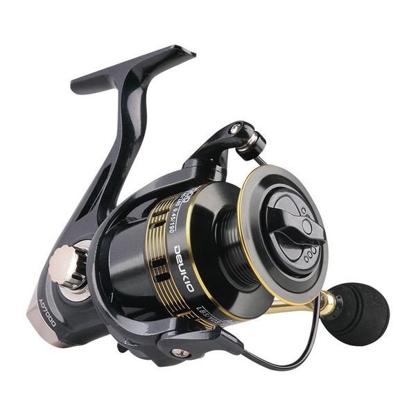 

baitcasting reels fishing ad 2000-7000 metal spool 12kg max drag 5.2:1 carp spinning reel feeder saltwater sea tackle -40