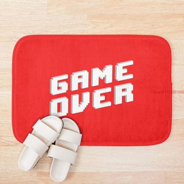 

mat game over decoration home carpets cartoon rug bedroom floor mats bath plush rugs doormat