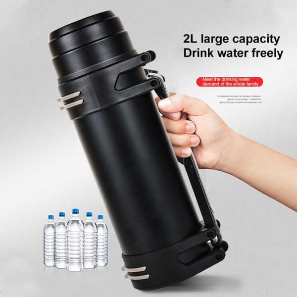 

water bottle office student large capacity gift outdoor sports multifunction modern stainless steel container kitchen utensil vacuum cup