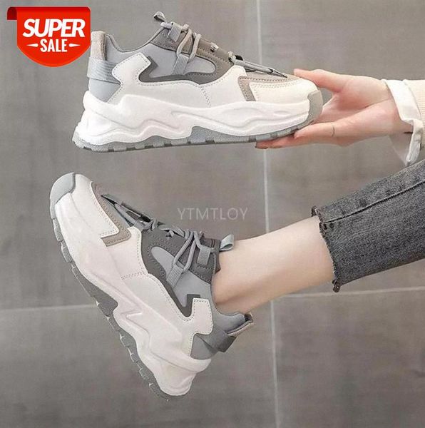 

2021 women sport shoes casual female fashion sneakers lace up zapatos de mujer plataforma basket femme tenis feminino #6g4v