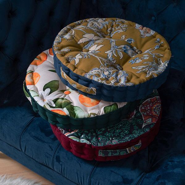 

cushion/decorative pillow retro printed cotton and linen thick cushions portable office fluffy sofa pillowcases home decoration