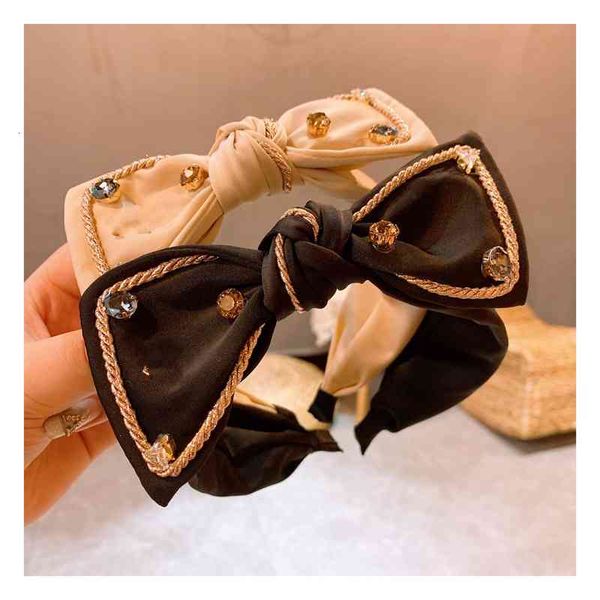 

Barrettes Hairpin East Gate of Korea ~ Fengman Diamond Phnom Penh Bow, Versatile Wide Edge Hair Hoop, Pin and Accessories, Golden;silver