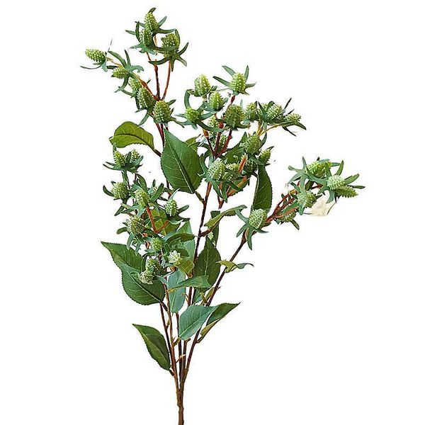 

green berry fruit long branch plastic artificial flower bacca berries fake plants for home table decoration flores decorative flowers & wrea