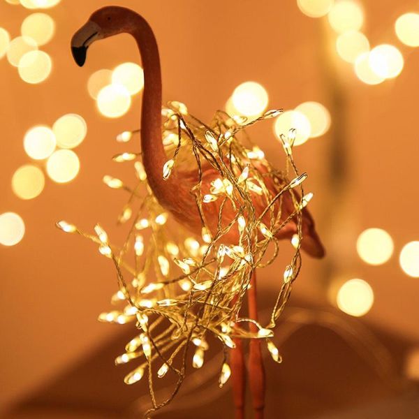 

strings 100/200 led christmas lights copper wire firecrackers string fairy garland holiday wedding party garden decorative lamp