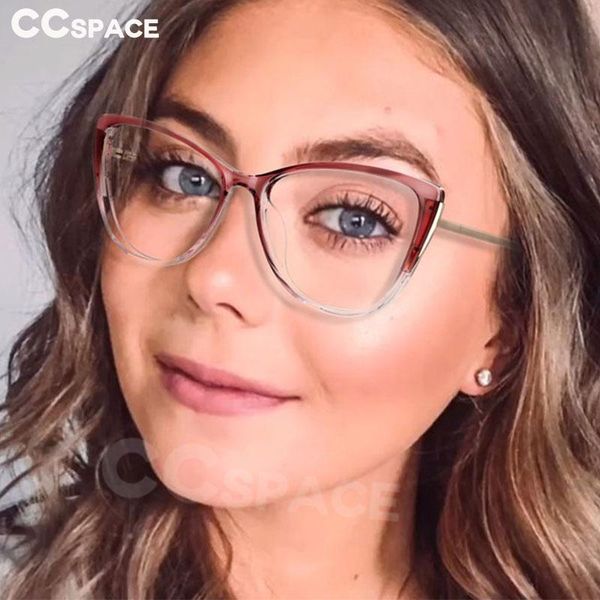 

sunglasses 51067 plastic titanium cat eye anti blue light glasses frames men women tr90 optical fashion computer eyeglasses, White;black