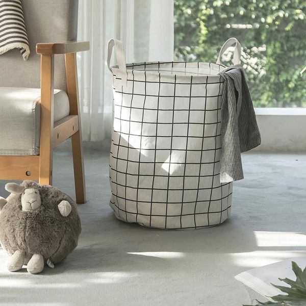 

storage baskets folding clothing laundry basket bag large capacity clothes children toy bucket waterproof