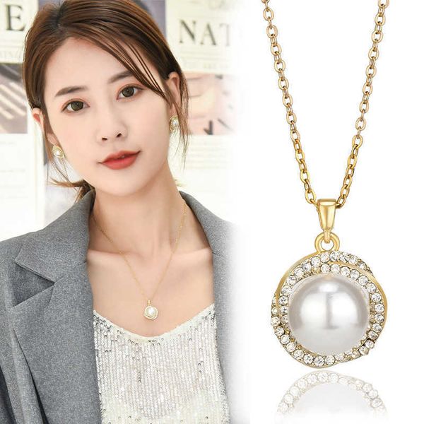 

dongdamen fashion diamond earrings necklace set s925 temperament net red clavicle chain, Silver