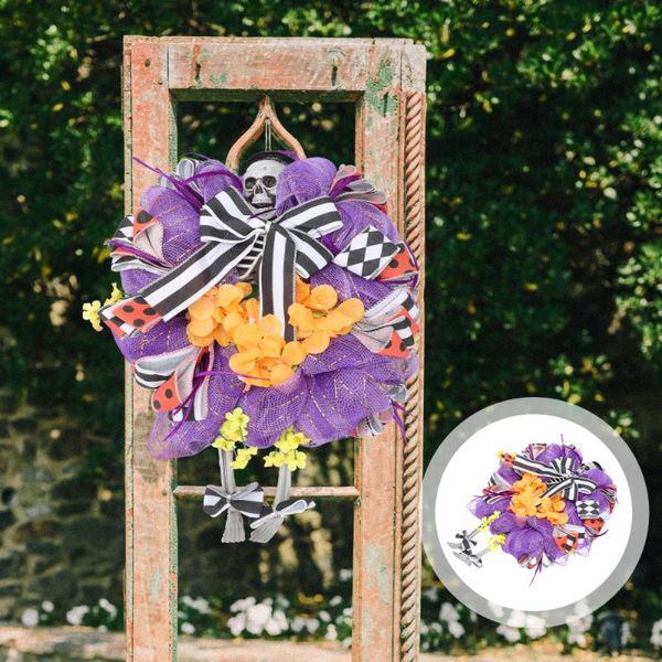 

decorative flowers & wreaths 1pc wreath hanging garland festival household adornment