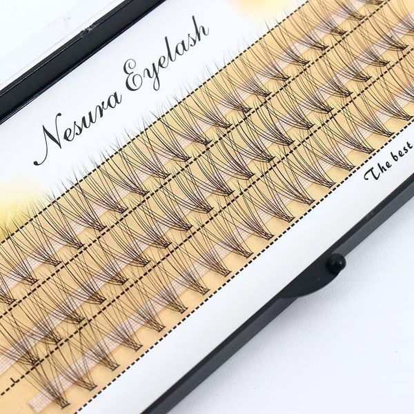 

clusters 10d 0.07 thickness heat bonded premade russian volume eyelash extension makeup cilia cilias false eyelashes