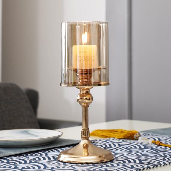 

candle holders metal romantic holder luxury creative large simple golden european style candlestick home decor bc50zt
