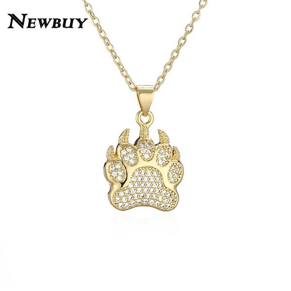

fashion dog pendant necklace for women men gold color cz femme bijoux unique design party jewelry dropship necklaces, Silver