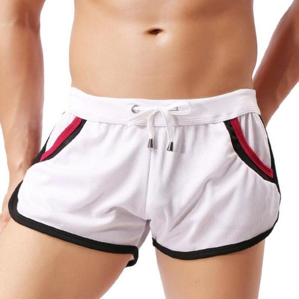 

men's shorts home sports pants casual fashion summer thin, White;black
